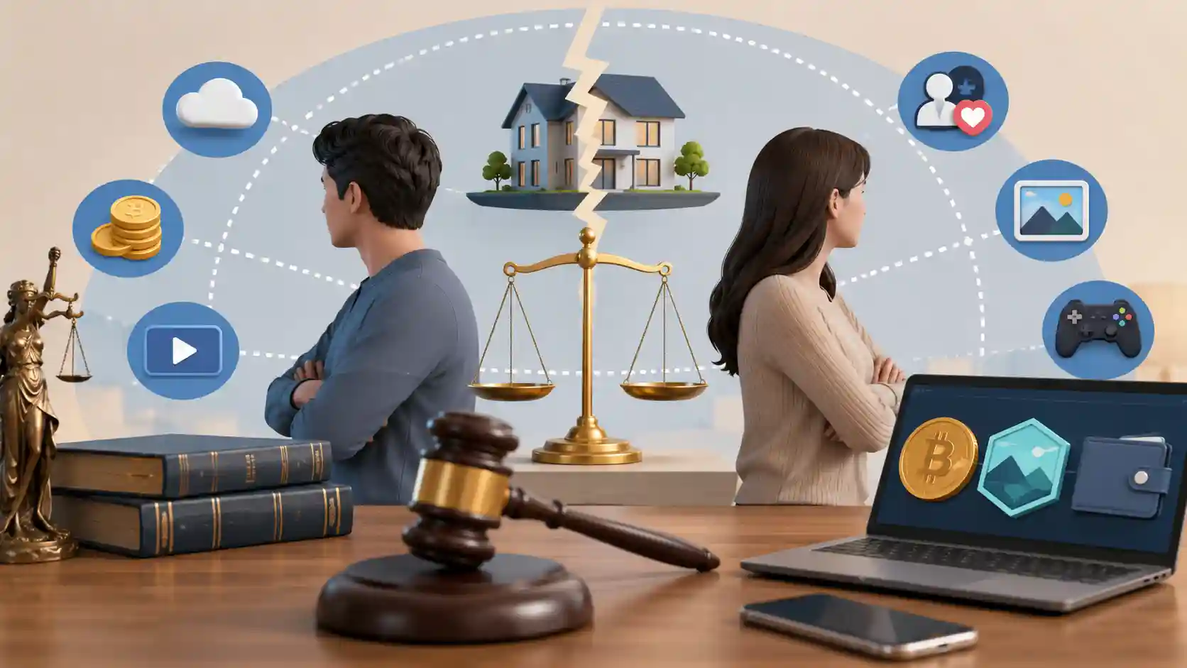 Pembagian Harta Gono Gini Aset Digital dalam Perceraian: Prosedur dan Dasar Hukum